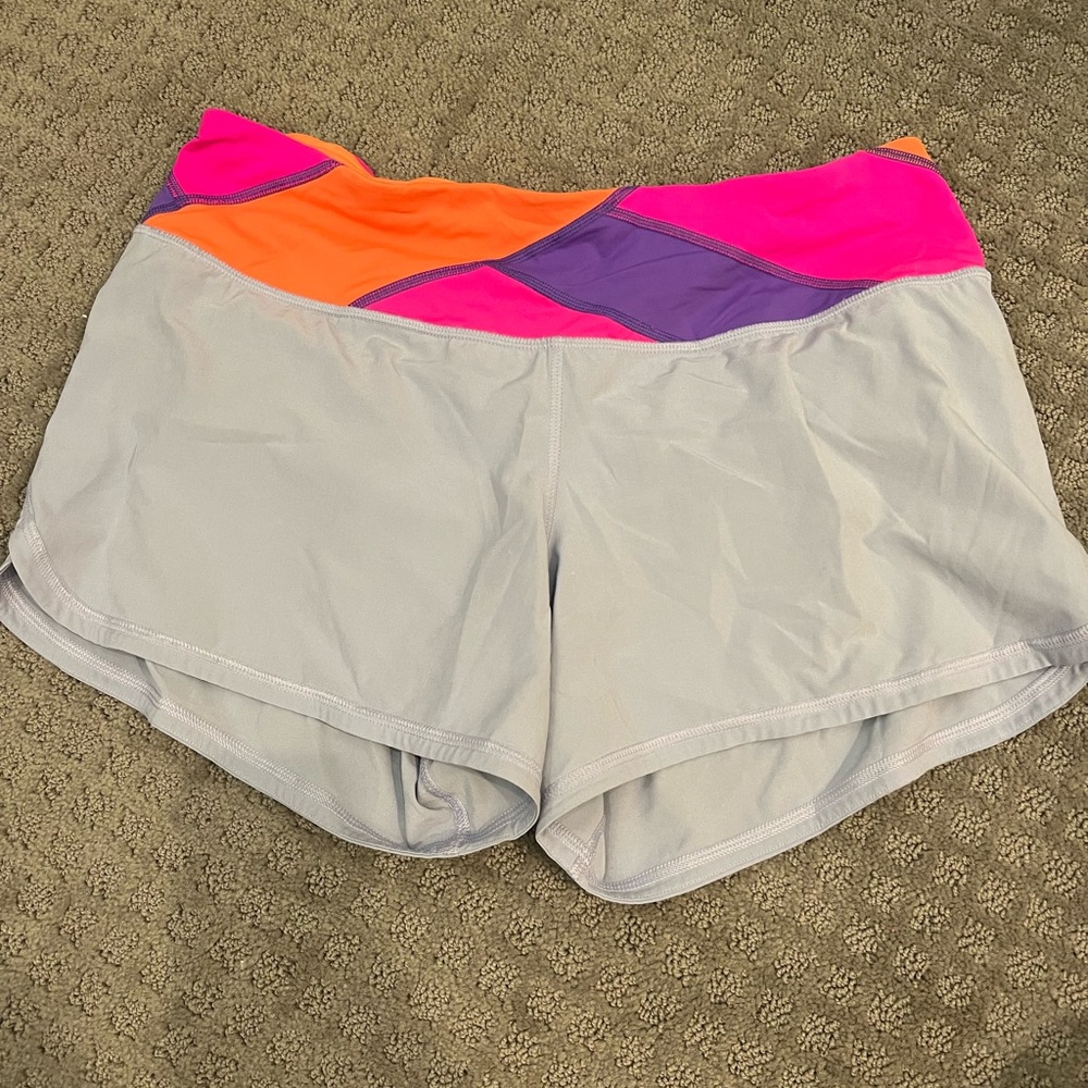 Lululemon Multicolor waistband shorts